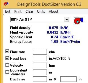 Duct Sizer